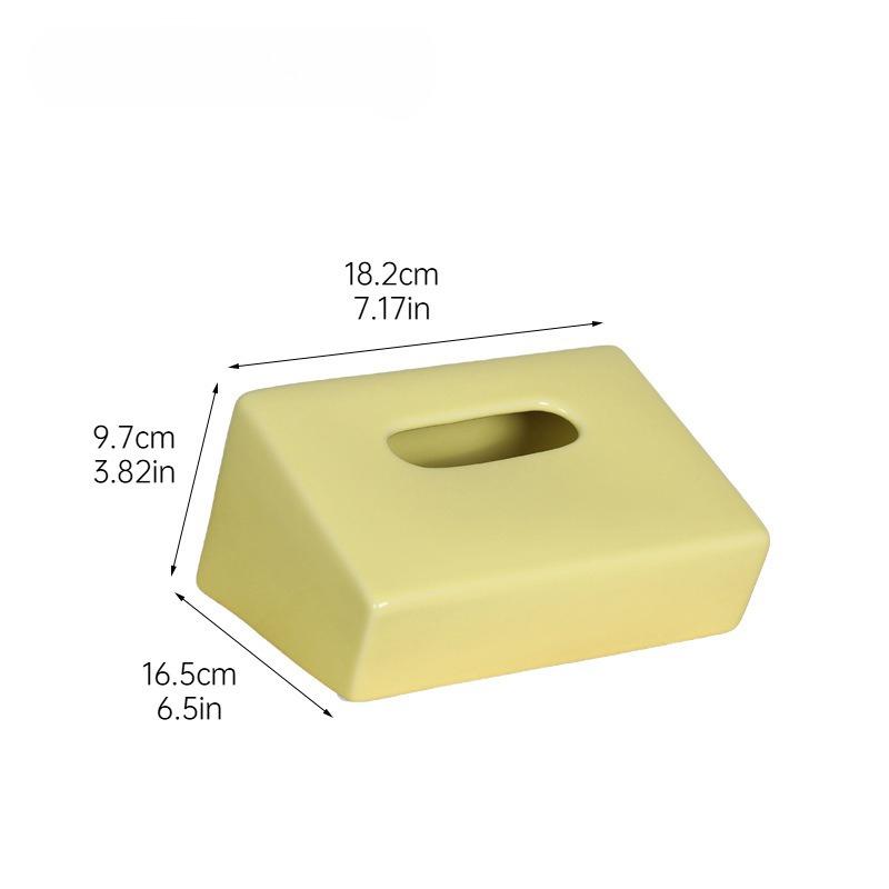 

Silver Ceramic Tissue Box Living Room Coffee Table Foyer Dining Table Decoration Home Storage Organization Kitchen Tissue Boxes