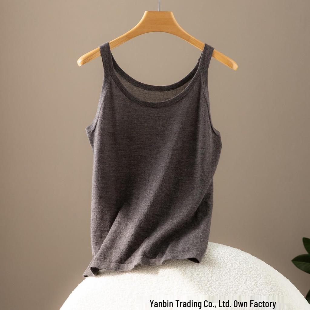 Finespun 80s Cashmere Spaghetti Strap Vest