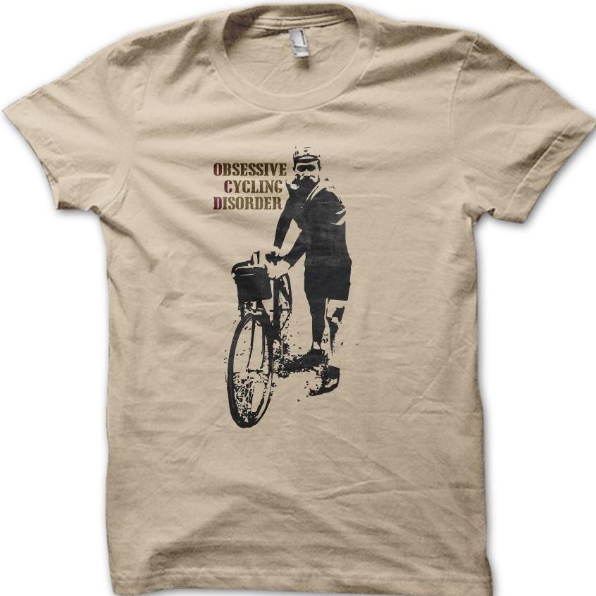 Obsessive Cycling Disorder Vintage Biker Motorcycle Classic Biker T-Shirt 06039 L