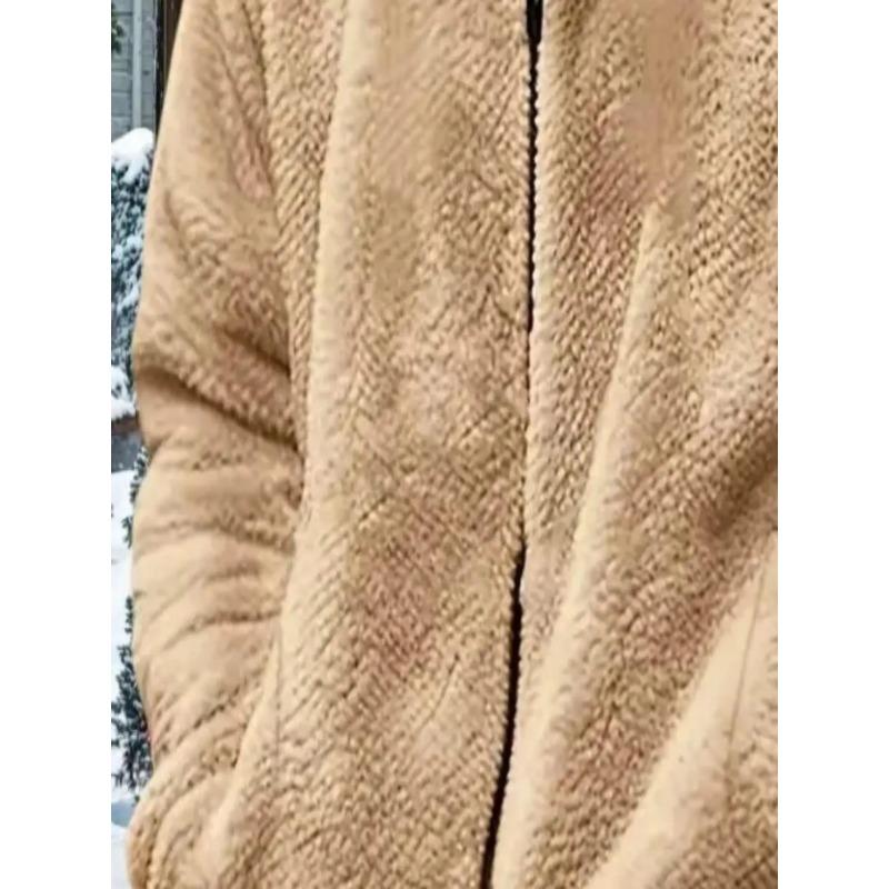 Men's Zipper Jacket Solid Color Zipper Hat Casual Autumn Winter Clothing