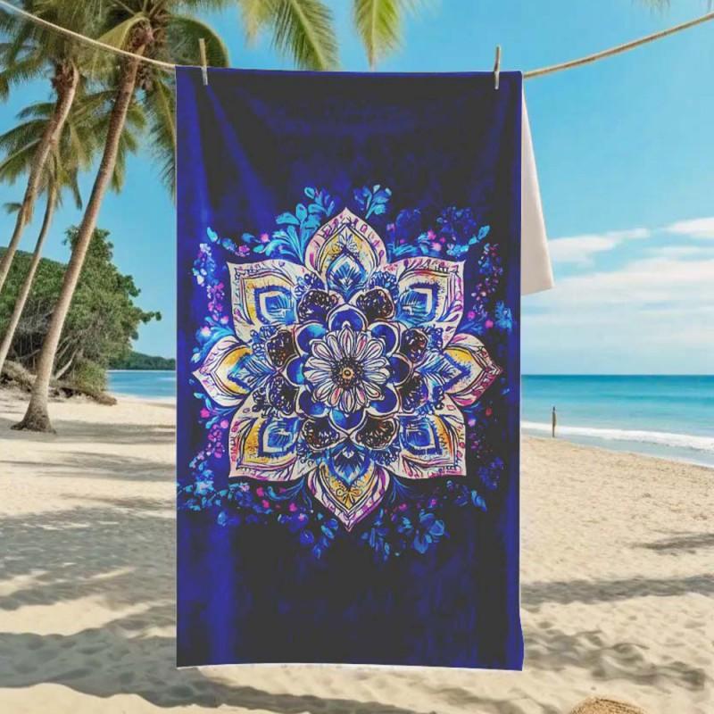 Ultra Absorbent Microfiber Beach Towel With Sea Turtle Print Quick Dry Large Size 70x140cm Pool Vacation Travel