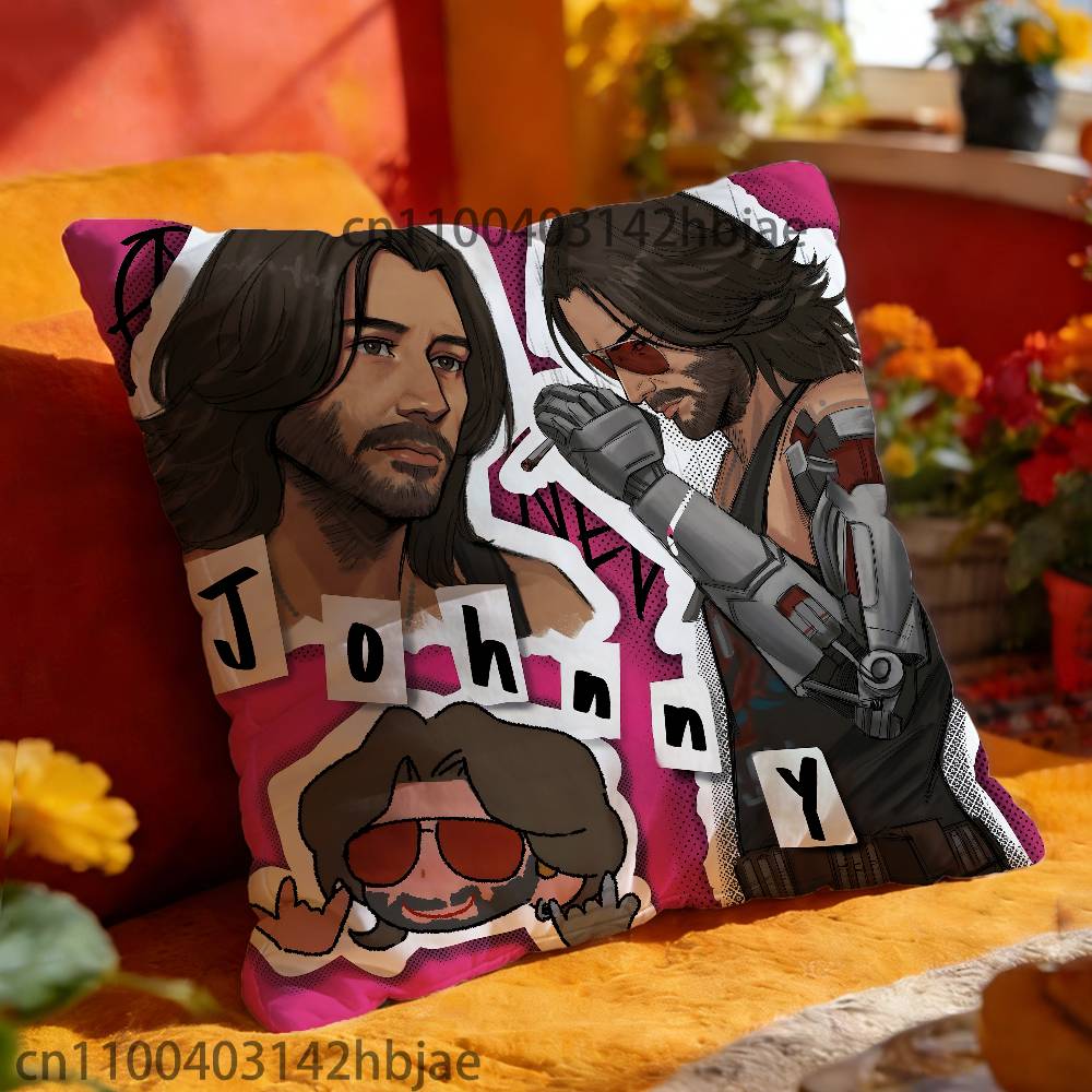 K-Keanu R-Reeves Kissenbezug Für 45x45cm 55x55cm 30x30cm Quadratischer Auto-Kissenbezug Heim-Schlafzimmer-Dekor Geschenk