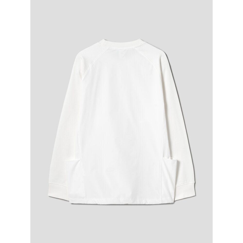 SHIFT.G Woven Mix Sweatshirts White