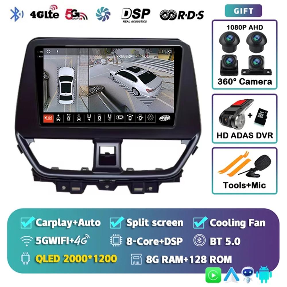 Android 14 GPS Navigation For Suzuki Fronx Baleno 2021- 2025 Autoradio Multimedia Stereo QLED IPS DSP Car Screen WIFI BT 2 Din