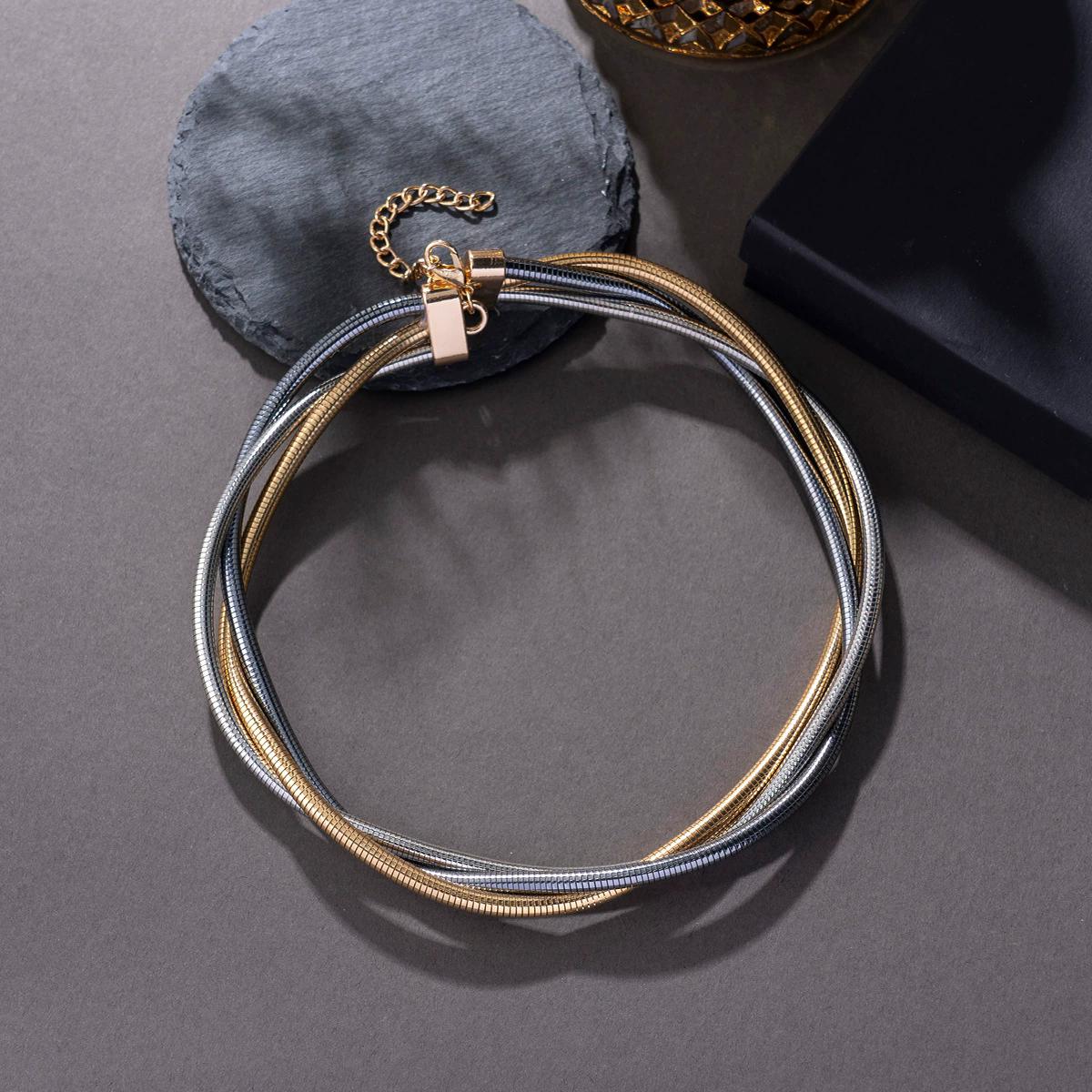 

Панк Хіп-хоп Стиль Перебільшене Спіральне Намисто для Жінок Прості Прикраси Аксесуари для Святкової Вечірки