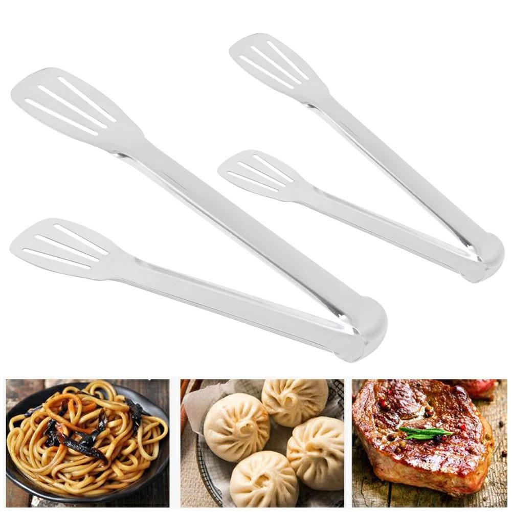 Stainless Steel Food Tongs Anti Hot Bread Cake Steak Clip Kitchen Utensils Buffet Barbecue Cooking Tool