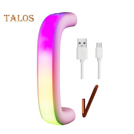 

Светодиодная ручка для чашки объемом 30/40 унций, водонепроницаемая, с подсветкой, 6 цветовыми режимами и 7-часовым временем работы, аксессуар для ночной подсветки чашки розовый