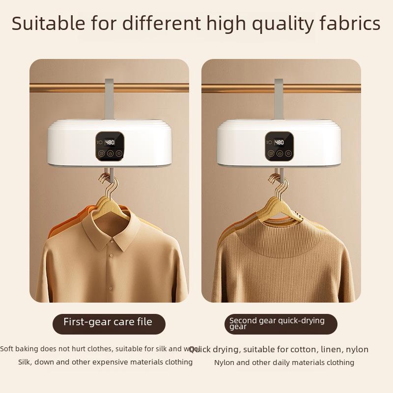 Portable Folding Clothes Dryer with Remote Control Display for Dorms and Baby Clothes