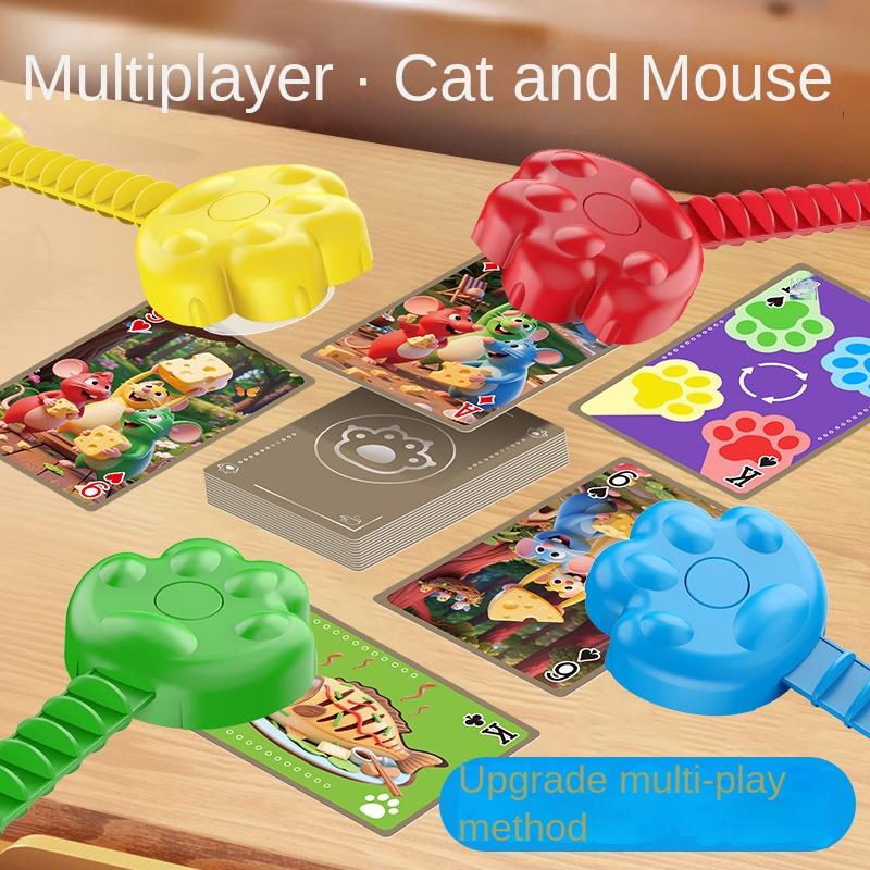Non-Toxic Cats Catch Mice Board Games Kids Toys Family Party Social Games Funny Card Memory Logical Thinking Children Education Table Game