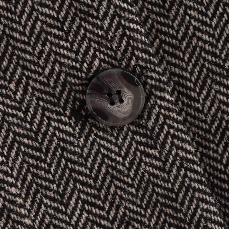 Kaslead New Arrival Women's Clothing Fashion Style Stylish Simple and Versatile Casual Herringbone Fur Suit Outwear