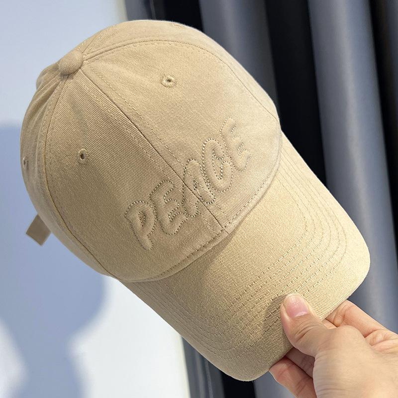 

Alphabet cap Women s versatile face Small polished baseball cap Soft top Big head circumference Men s and women s sports hats M（55-61cm）