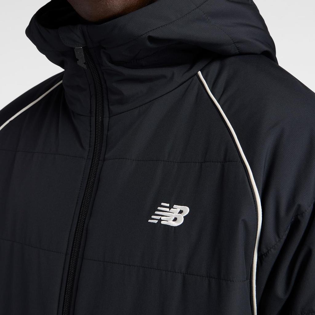 New Balance Long Padded Bench Coat Black Men's (AMJ53173)