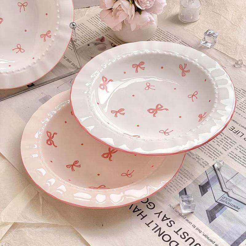 Bowknot Ins-Style Ceramic Dinnerware Set