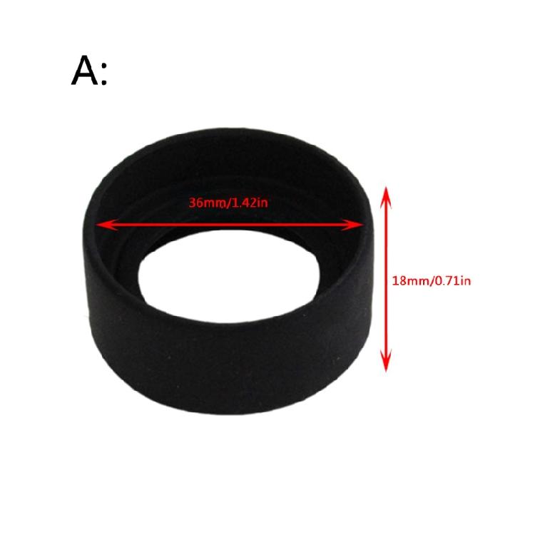 Juego de 2 piezas Cubierta de goma para ocular de 40 mm Protectores oculares Escudos oculares para protección