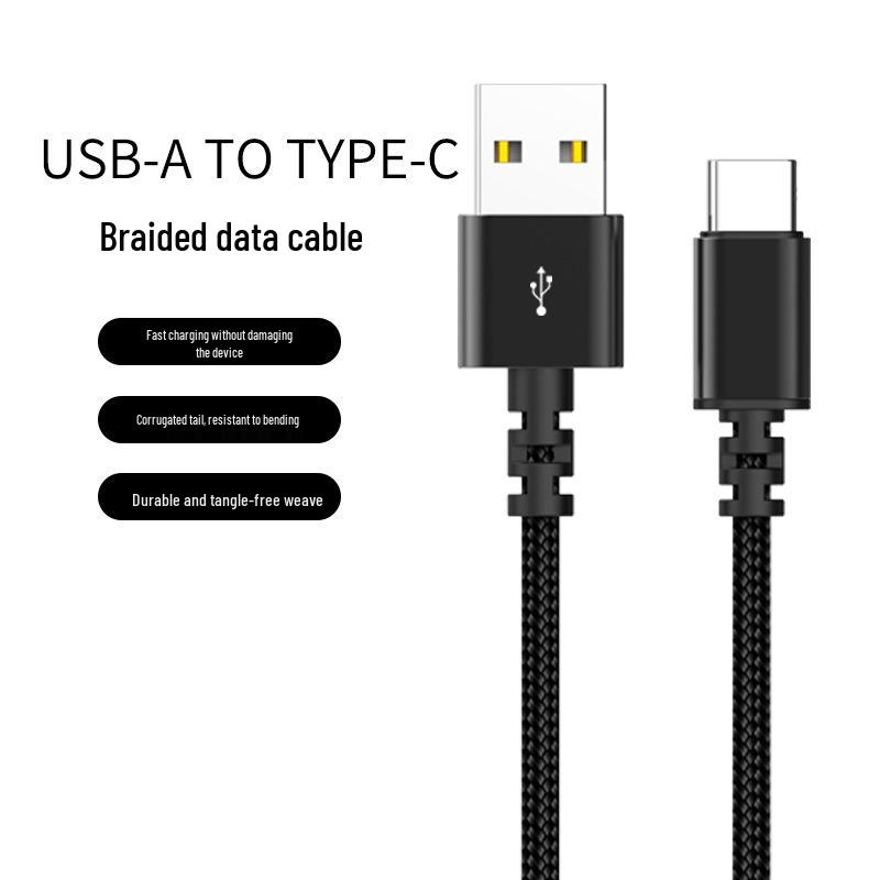 Fast-Charging Nylon Braided Data Cable for iPhone 11/12/13/14