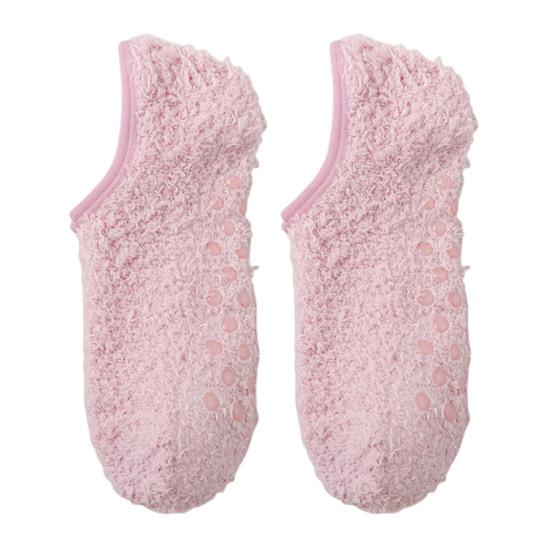 

1 пара напольных носков, влагопоглощающие, нескользящие, с высокими эластичными манжетами, фланелевые носки, зимние, для дома, теплые носки до щиколотки, обувь розовый