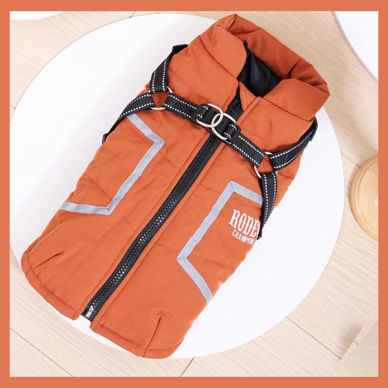 

Shiba Inu & Corgi Winter Coat 2025: Warm, Waterproof Vest with Leash Hole for Small/Medium Dogs L [8-11 lbs]