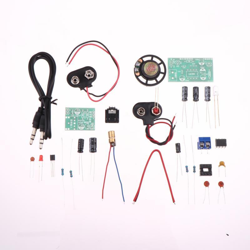 1/2 Sets Laser Wireless Audio Transmission Kit Laser Infrared Transmit/Receive Board Teaching Fun Electronic Production Parts