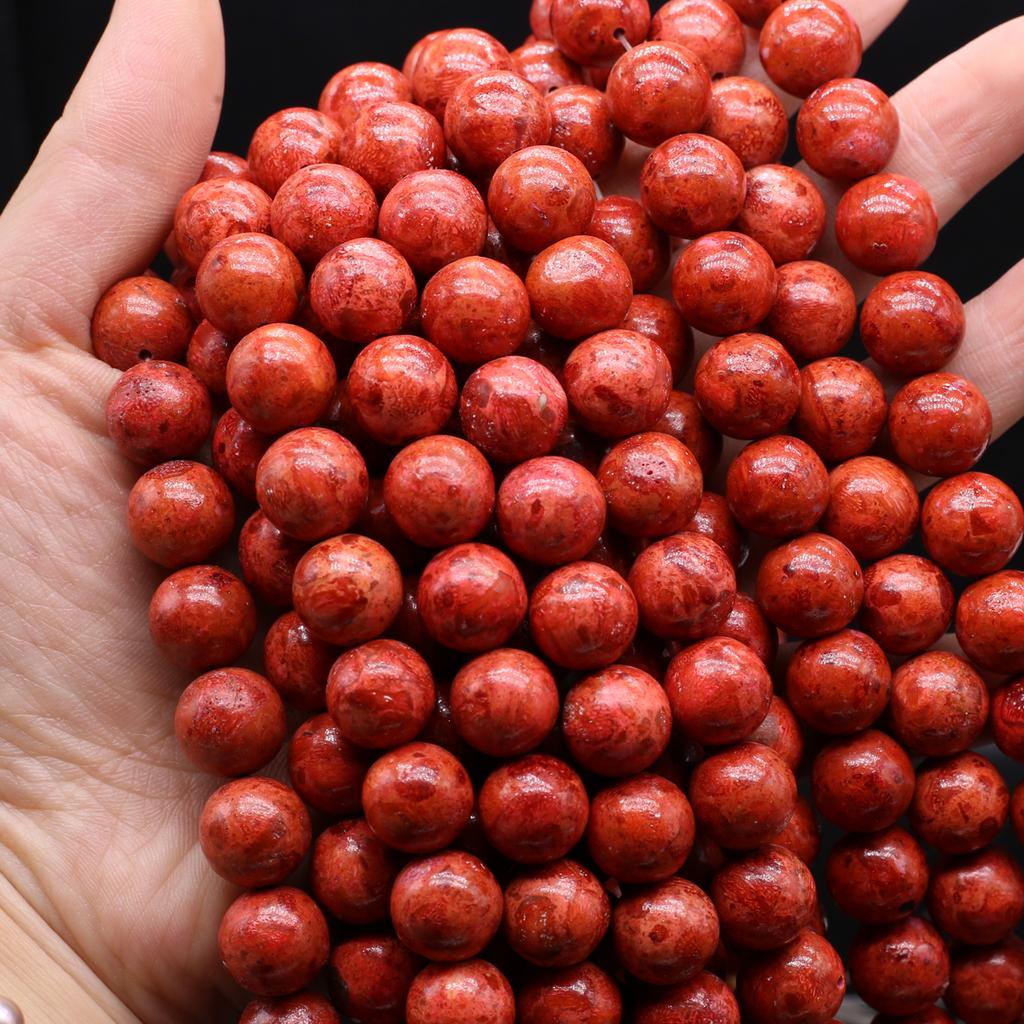 Korálky Imitace Korálu Kulaté Izolační Korálky 10-14mm Pro Výrobu Šperků DIY Náhrdelník Náramek Náušnice Příslušenství