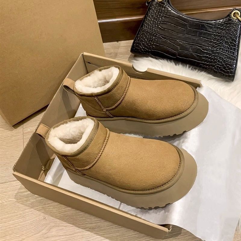 

Зимние сапоги женские из коровьего велюра с интегрированным мехом, утолщенные, экстра толстый велюр, нескользящие хлопковые ботинки, женские студенческие хлопковые сапоги ◑35◑