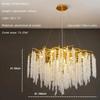 Nordic Luxury Branch Gloss Crystal Chandelier Modern Dining Table hotel Pendant Indoor Home Lighting Decorative Ceiling Light
