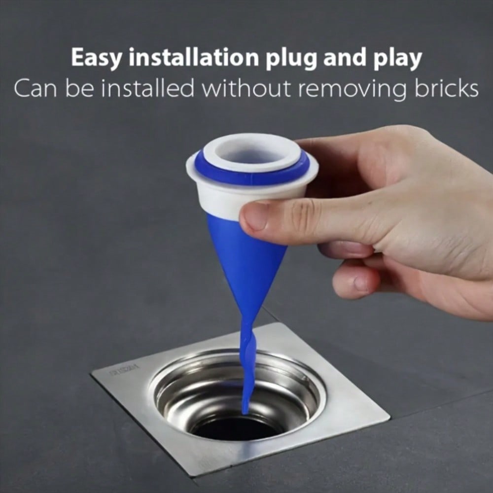Anti Odor Floor Drain, Plastic Sewer Deodorizing Core Tube Filter, Bathroom Drain Sealing Plug, Silicone Deodorizing Sealing Ring