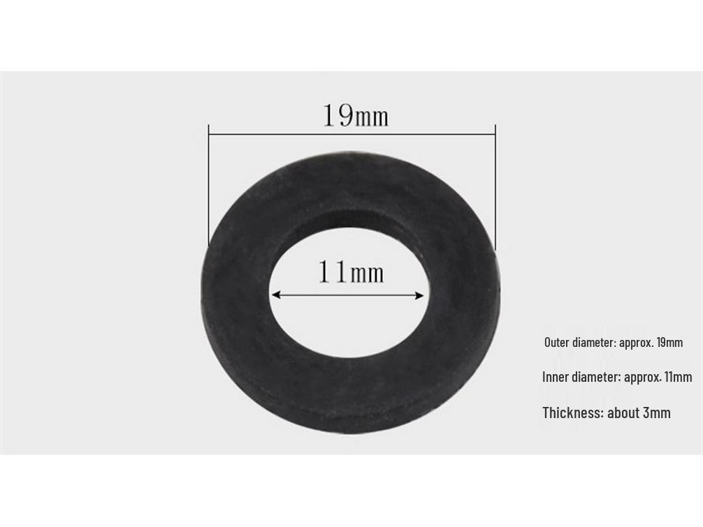 

1/6 Inch Nitrile Rubber Sealing Ring for Water Meter, Heater, Pipe, or Shower Hose Gasket.