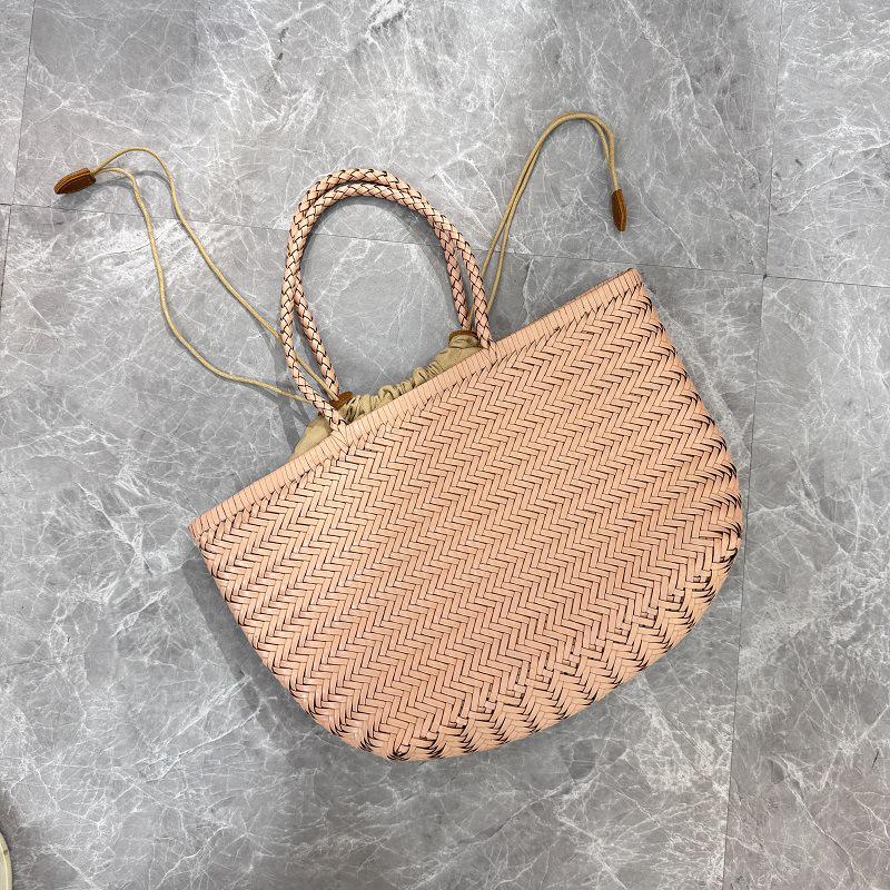 Geweven Koeienhuid Mandtas in Drakenstijl: Handtas van echt leer voor dames, grote capaciteit, retro design