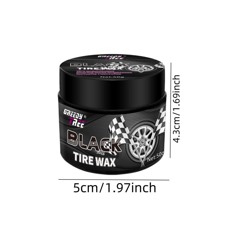 Car Tire Gloss Wax, Tire Repair and Maintenance Wax To Prevent Cracking and Aging, Restore Tire Black Gloss