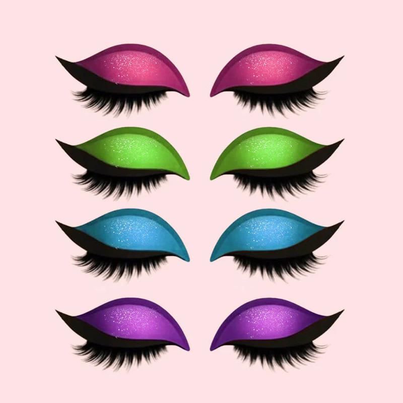 Reusable Eyelid Eyelash Stickers Natural Fake Lashes Women Makeup Lazy Eye Shadow Tool Easy Application Cosmetic Accessory