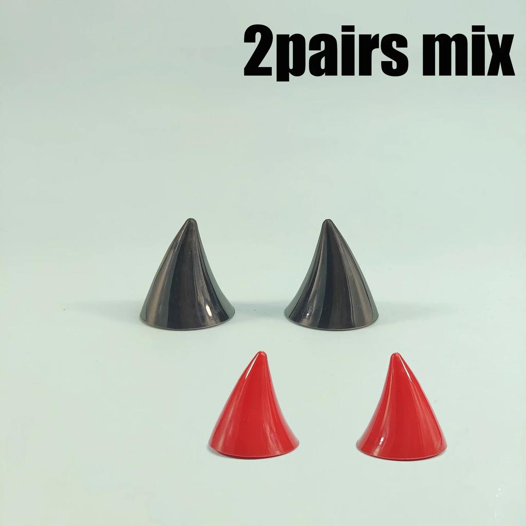 1-20 Pairs of Motorbike Helmets Male and Female Models Devil Horns Decoration E-bike Helmets Suction Cup Decoration