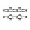10A32A Single/Double Hole Double Pitch Small Roller Transfer Chain