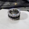 Xiaomi Huitan Fashion Female Finger Ring with Black Stone Hip Hop Party Luxury Women's Accessories Surprise Gift Ring Jewelry Drop Ship