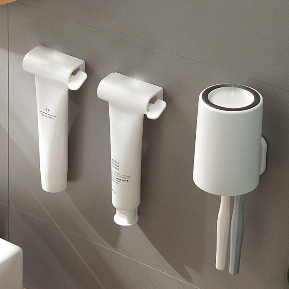 Magnetic Suction Toothpaste Squeezer Wall Mounted Creative Toothpaste Dispenser Convenient Toothpaste Rack Bathroom