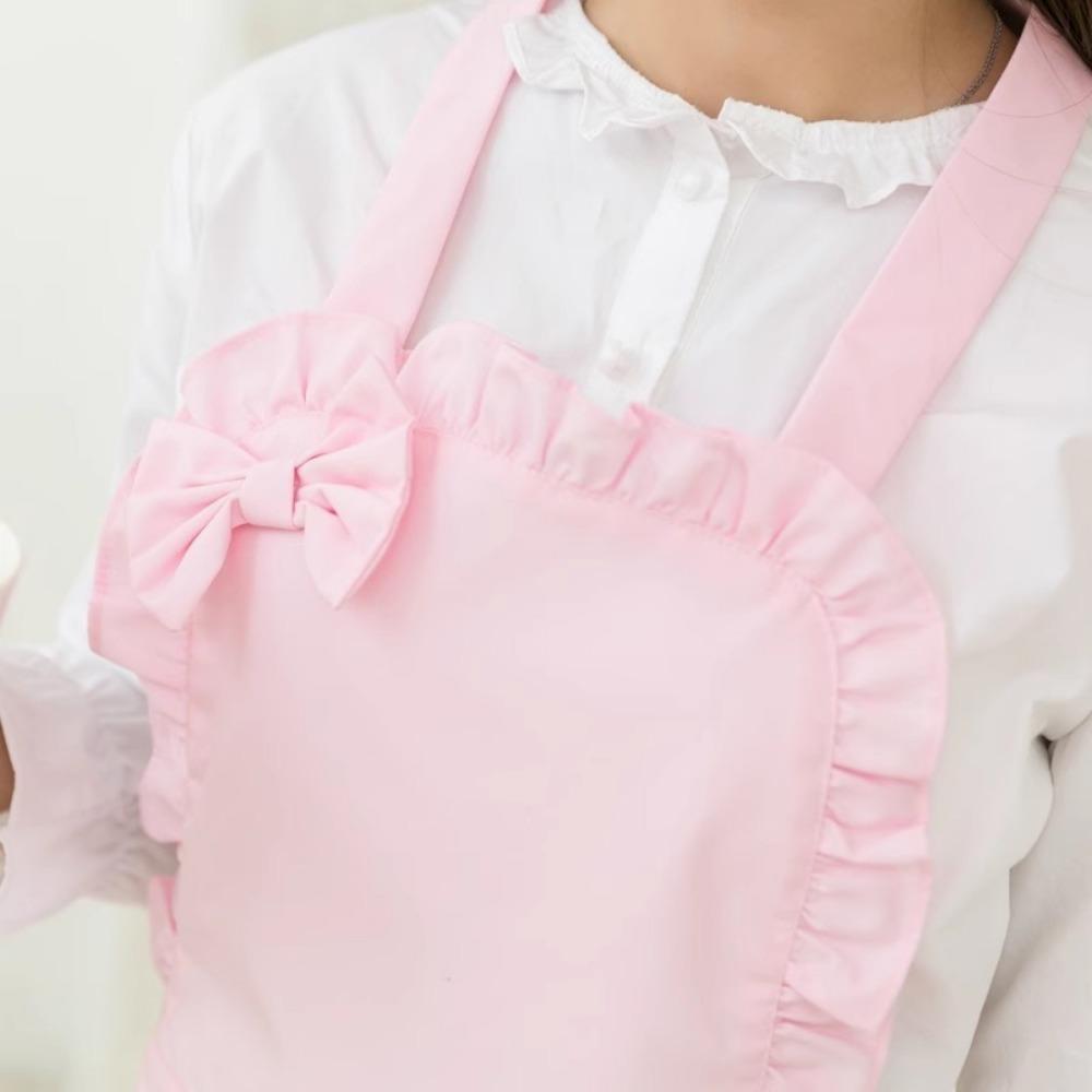 Waterproof Ruffle Apron with Pockets Nail Salon Apron Kitchen Cooking Apron  Gardening