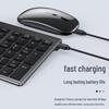 Ultra-Thin Bluetooth+2.4G Three-Mode Keyboard & Mouse Set with Numeric Keypad