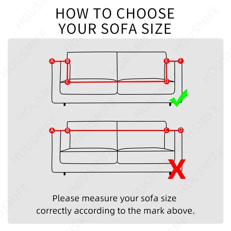 Stretch Sofa Cover for Living Room Big Loveseat Three Seat   Slipcover Couch Cover Corner Chaise Longue Furniture Protector 1PC