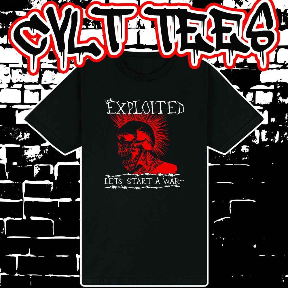 The Exploited Lets Start A War Band Tee 100% Cotton Unisex T-Shirt XXL