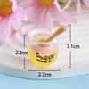 10pcs Cartoon Mini Luminous Ornament Creative Night Light Gradient Honey Jar DIY Glowing Pendant Accessories Doll House Decor