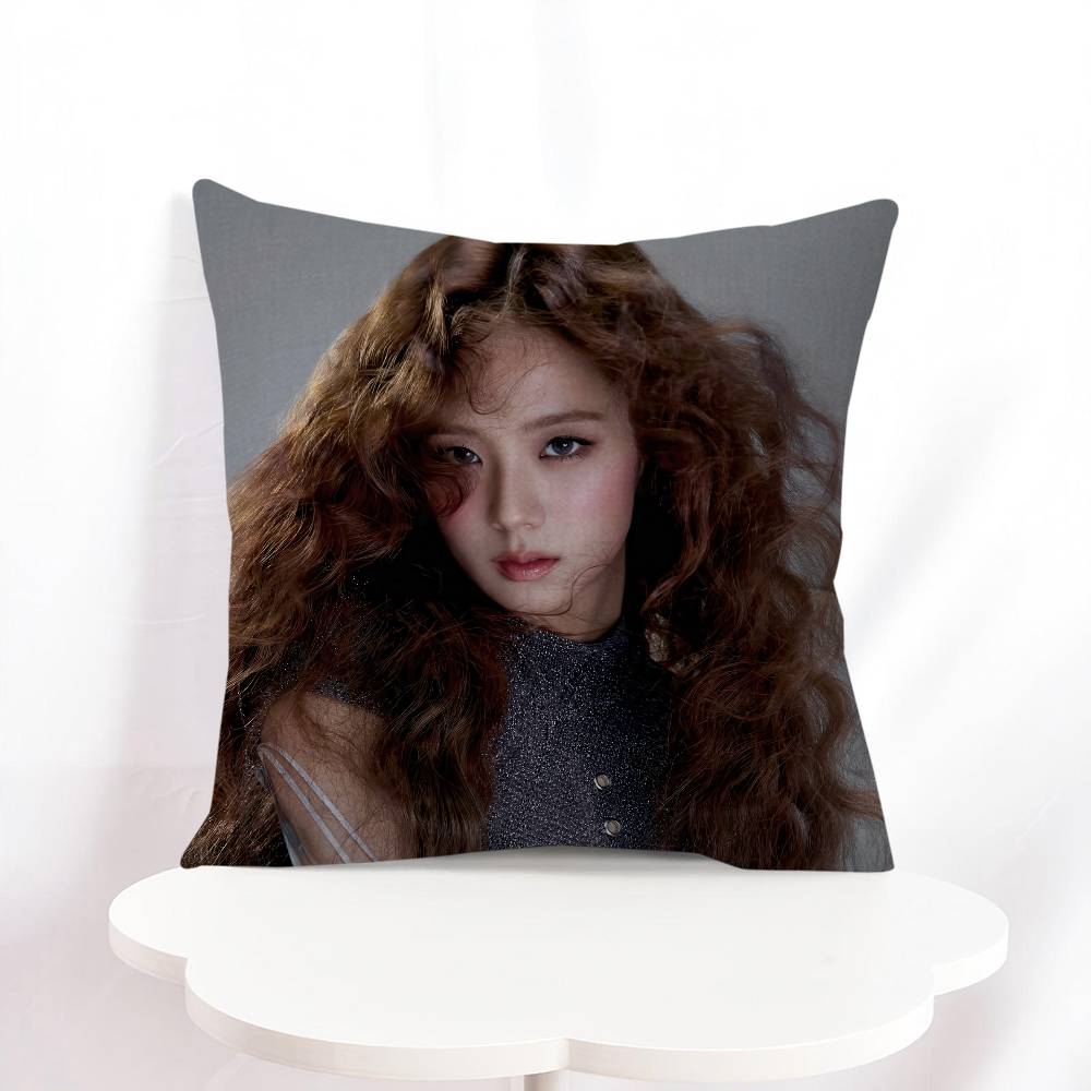 K-Kim J-Ji S-soo Personalisierte Bild-Text Heimdeko-Kissen Haushaltsgeschenke 45x45cm