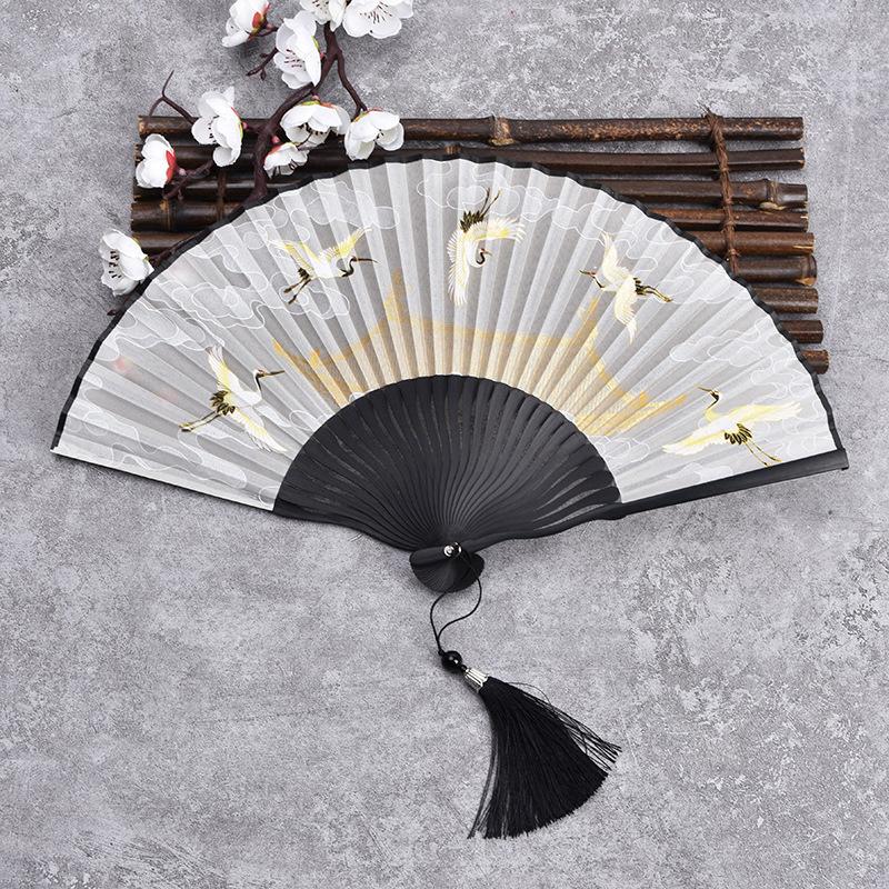 Chinese Style Ladies Portable Small Fan Gift Folding Fan Dance Hanfu Folding Fan