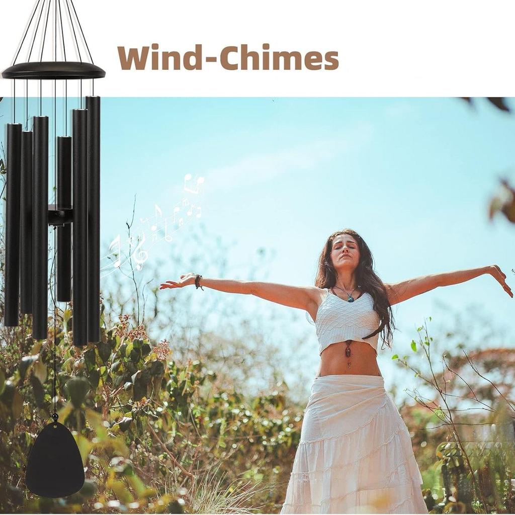 Relaxing Melody Wind Chime: Outdoor Décor Gift for Mom, Grandma, Housewarming, Wedding, Anniversary, Birthday