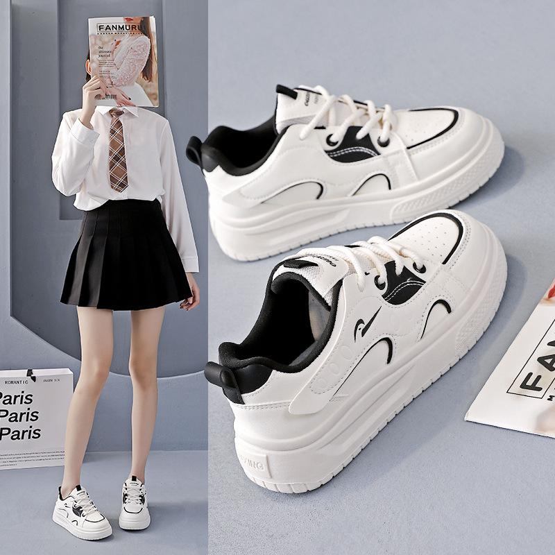 2025 autumn little white shoes female students new Korean version ins female students sports board shoes casual shoes HX-Q1805