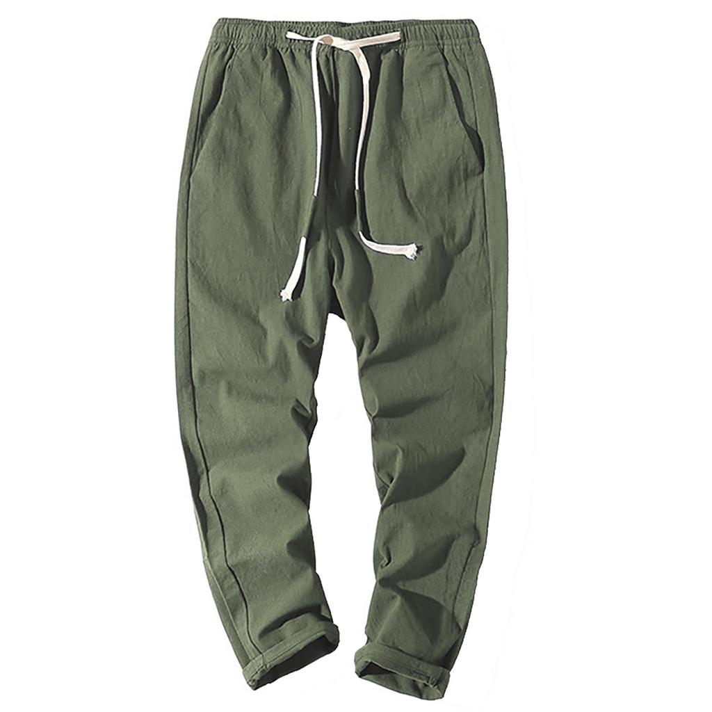 Men Home Outdoor Fashion Casual Basic Loose Breathable Quick-drying Pants