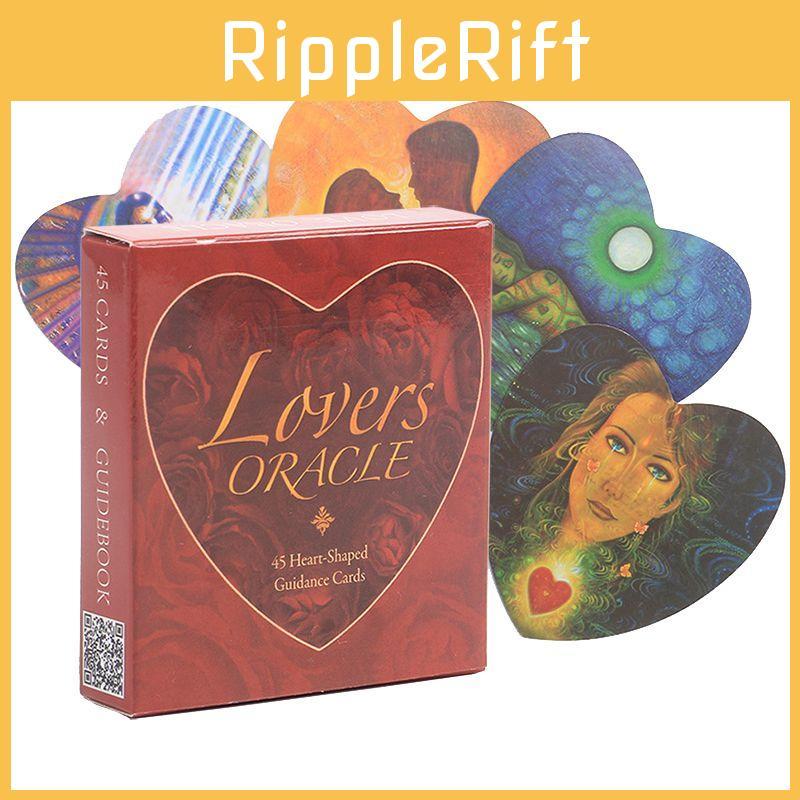 Lovers Oracle Cards Exquisite Heart-shaped Fortune Telling Tarot Deck For Couples