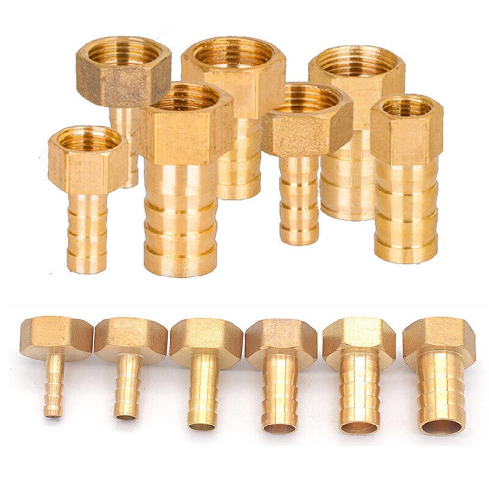 Sturdy Brass Barb Female Thread Connector Tail Pipe Hose Fitting 3/4 Inch