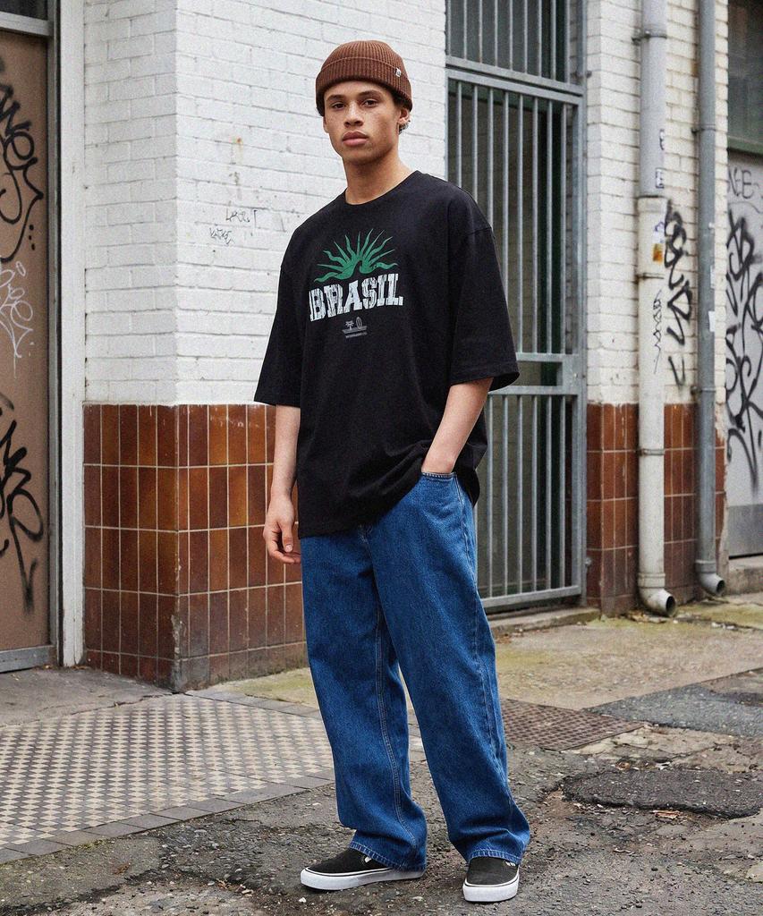 MODERMENT Real Overfit Brazil Short Sleeve T-Shirt [White]