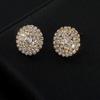 stud earrings, necklace, banquet dress accessories, bridal three-piece set, earrings, collar, open bracelet set.