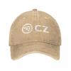 Česká Zbrojovka Uherský Brod Senajan Baseballové čepice CZ USA Distressed Cotton Hats Cap Vintage Outdoor Nastavitelná Snapback Cap