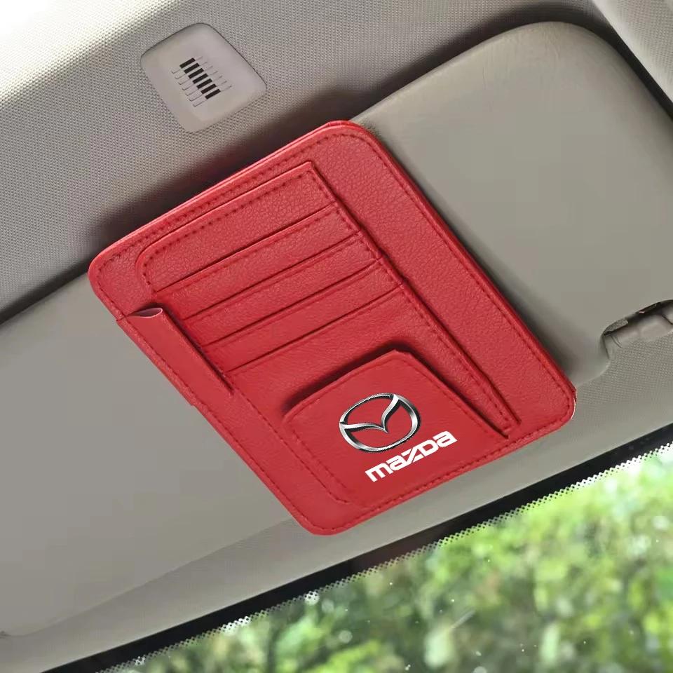 AAFC1 Auto-Sonnenblenden-Organizer IC-Kartenfach Brillenclip für Mazda CX-5 2 3 6 5 CX-30 CX-4 CX-3 MX-5 CX-9 CX-8 CX-7 GJ BM BL Dekorations Teile